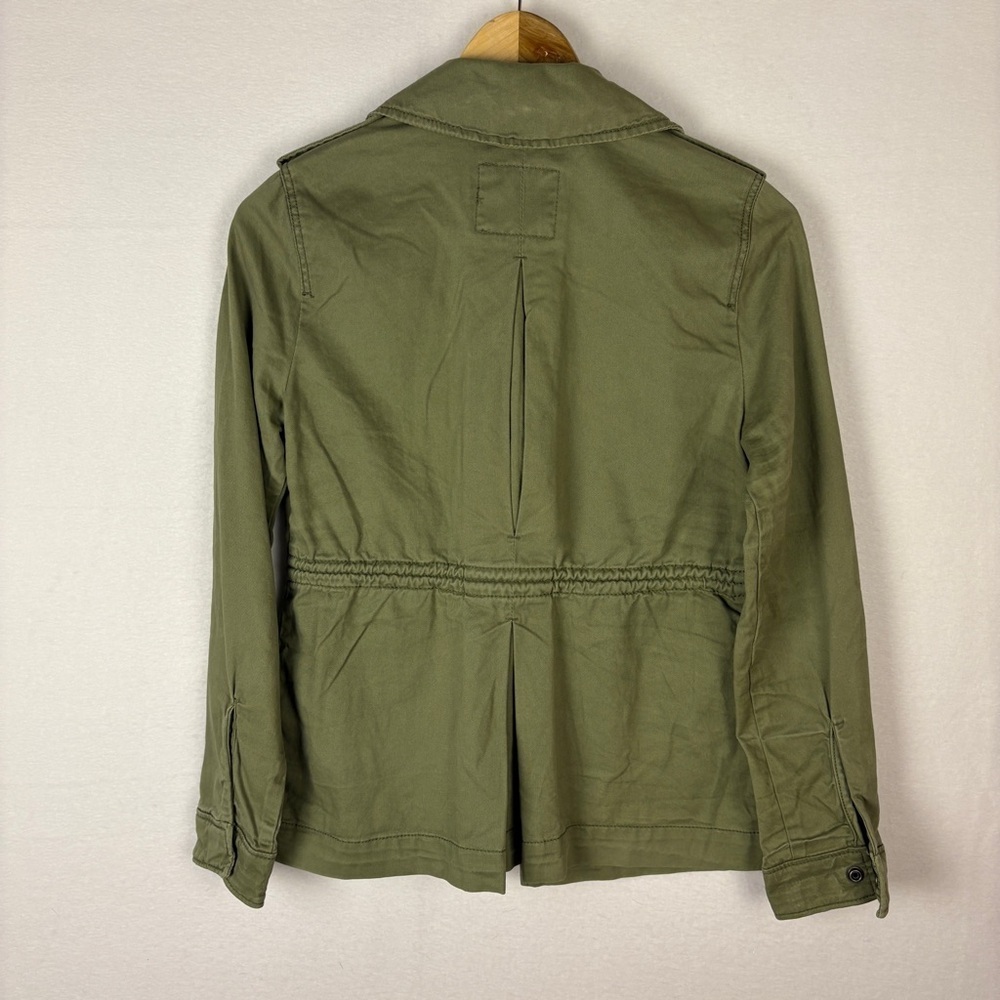 Abercrombie & Fitch Green Utility Jacket Cargo Grunge Military Y2K - Picture 2 of 6